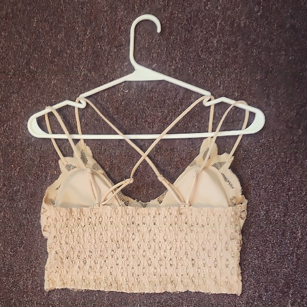 Zenana Outfitters Lace Bralette - Tan - Picture 3 of 4